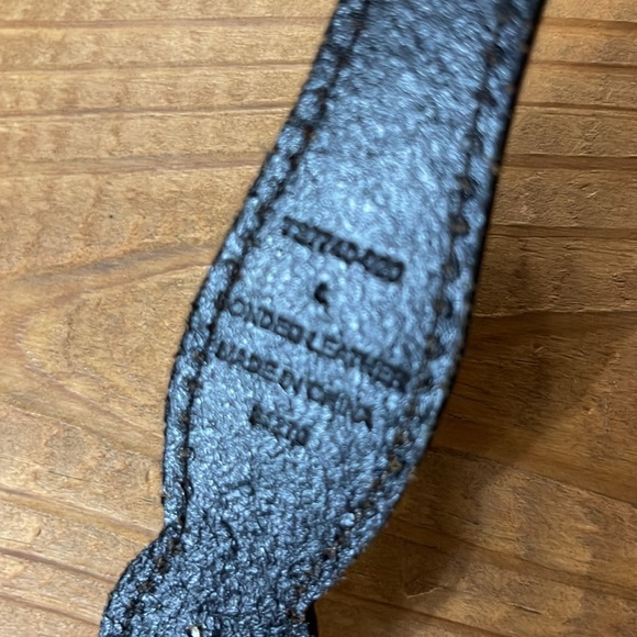 Brown Western Style Belt with Silver Accents - Picture 5 of 5